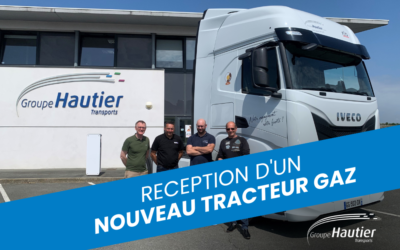 Le Groupe Hautier se munit d’un nouveau tracteur gaz pour livrer vos magasins Lidl !