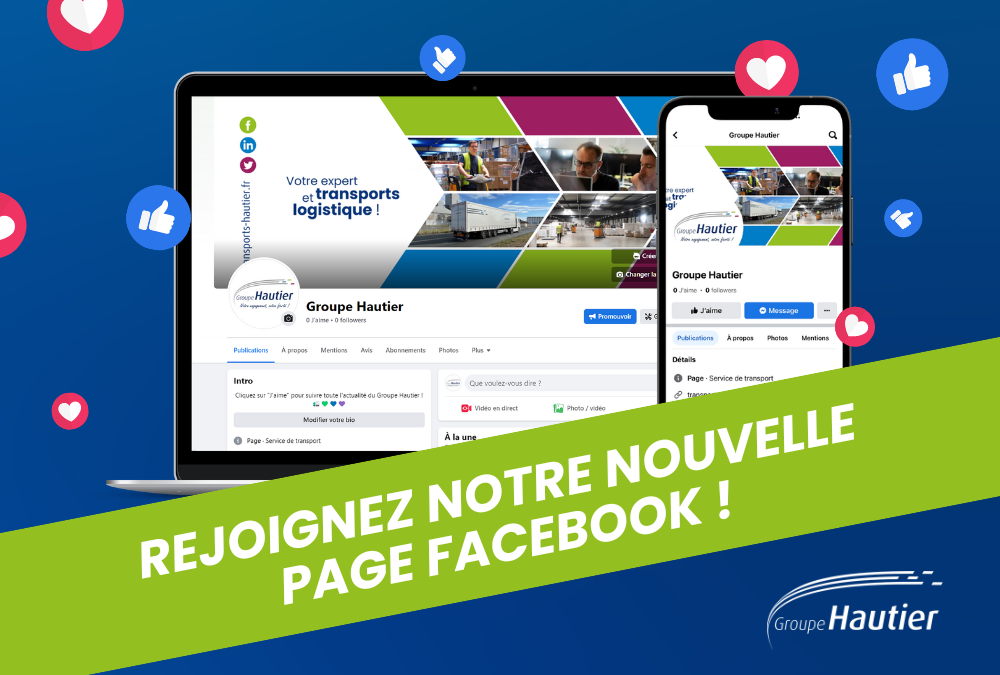 REJOIGNEZ NOTRE NOUVELLE PAGE FACEBOOK !